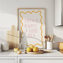 Load image into Gallery viewer, Pasta Is Always A Good Idea Wavy Yellow | Art Print
