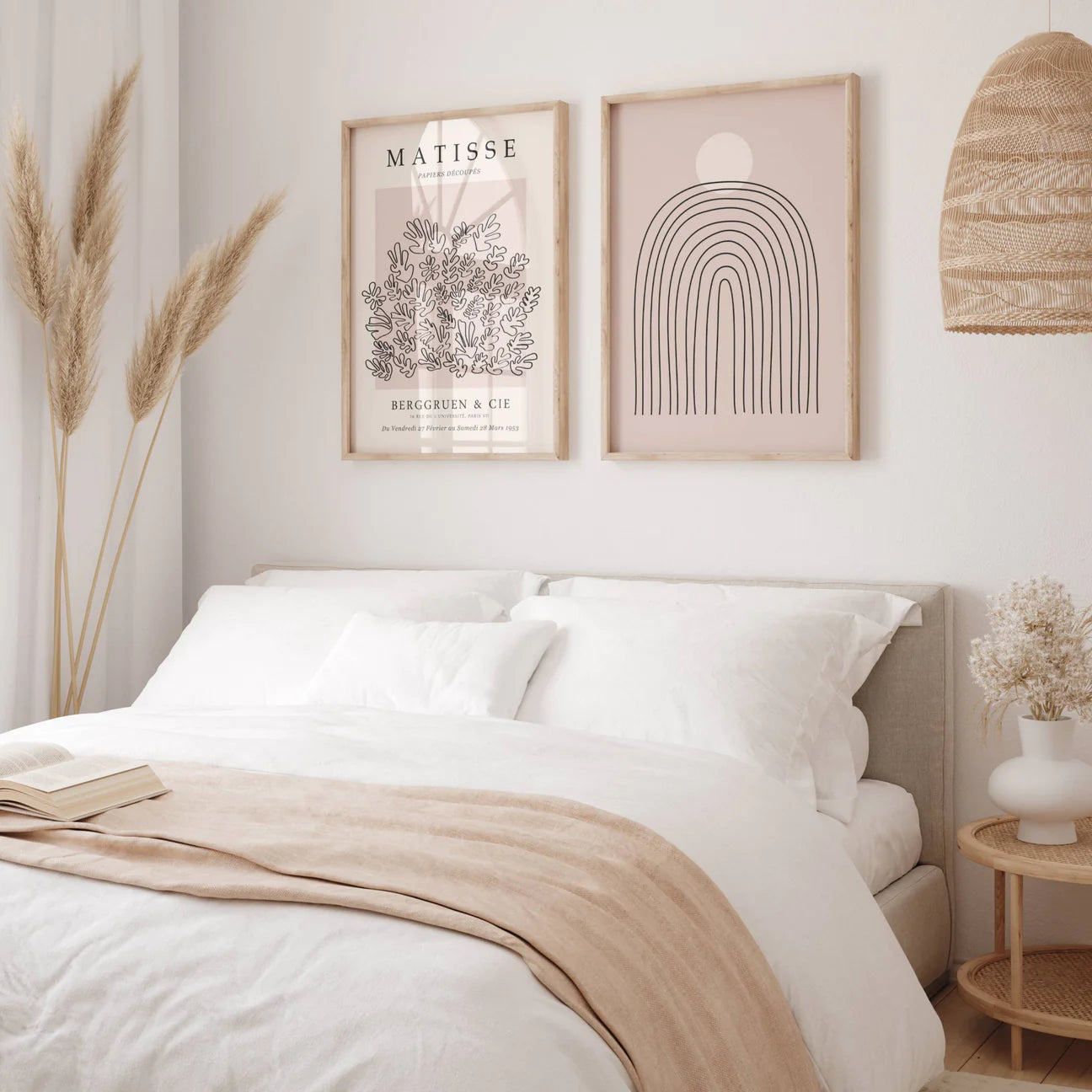Matisse Pink Set of 3 | Gallery Wall Art