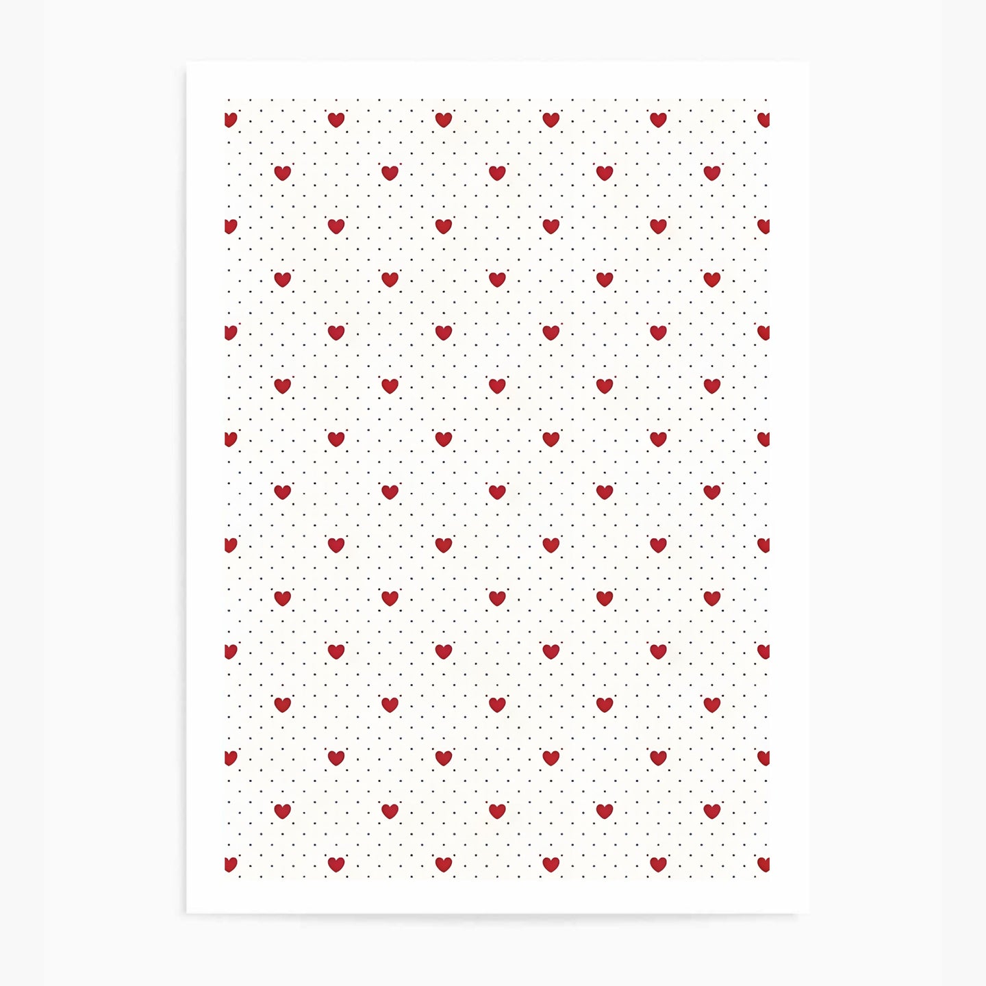 Fine Red Hearts | Wall Art Print