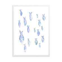 Load image into Gallery viewer, Little Fishies Blue | Wall Art
