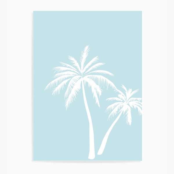 Palm Trees Blue | Wall Art