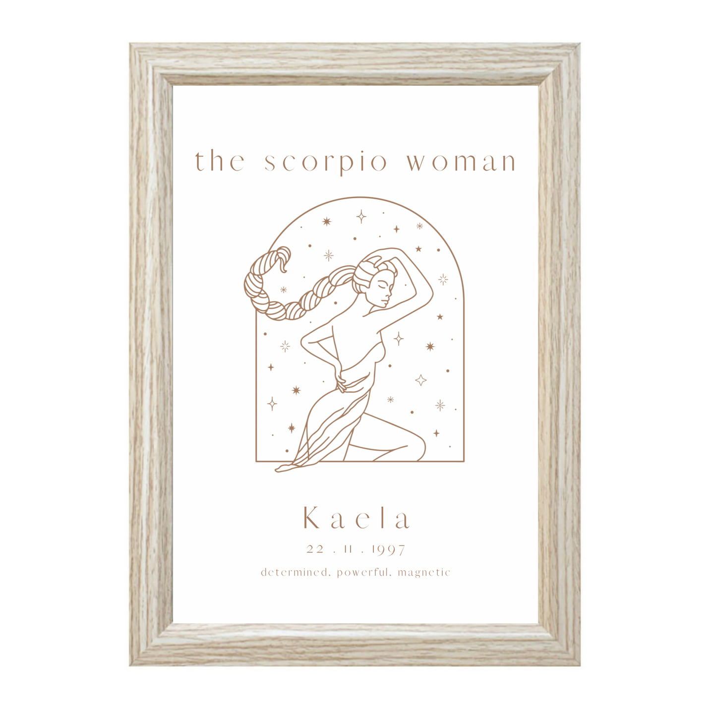 Personalised 'The Scorpio Woman' Zodiac