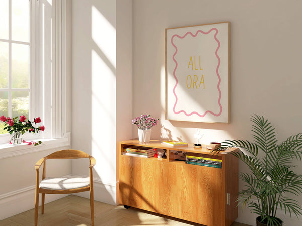 Allora Wavy Pastel | Art Print