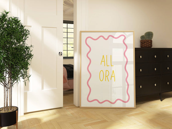 Allora Wavy Pastel | Art Print