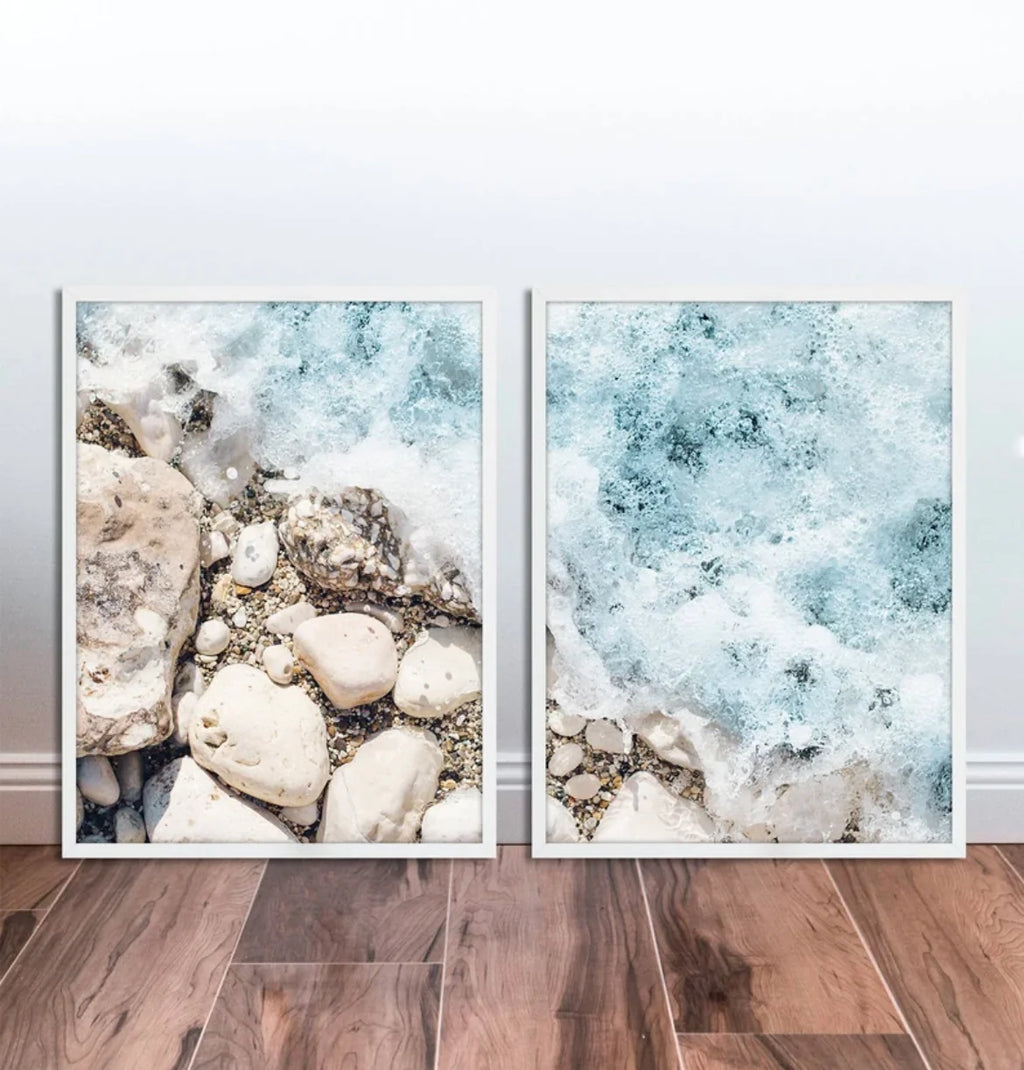 Beach Waves Set of 2 | Gallery Wall Art