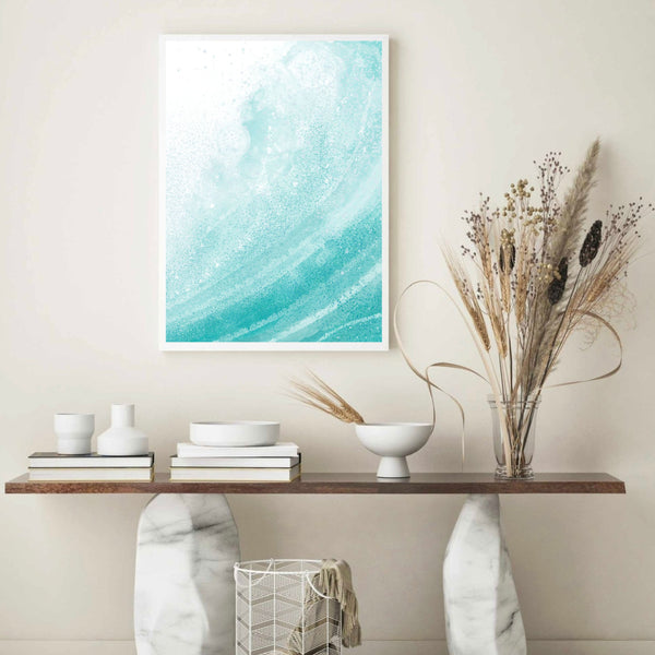 Crashing Waves Blue | Wall Art