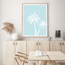 Load image into Gallery viewer, Palm Trees Blue | Wall Art
