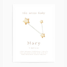 Load image into Gallery viewer, Personalised The Aries Baby Constellation
