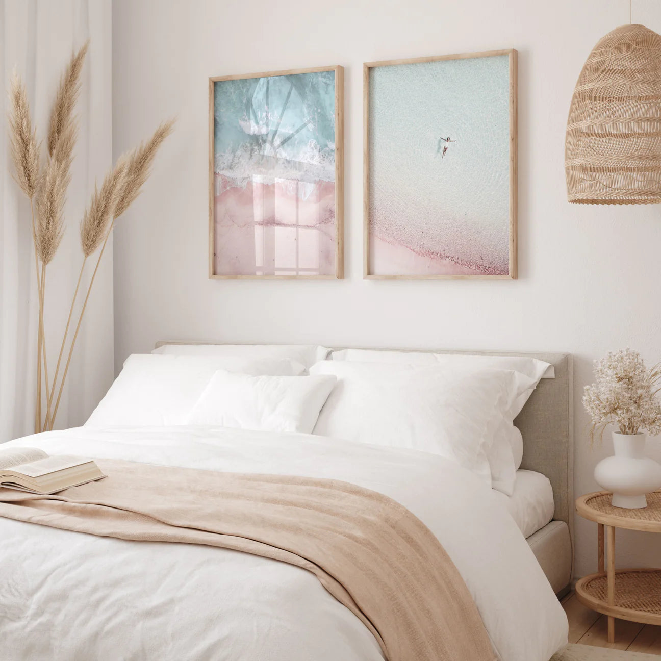 Pink Waters Set of 2 | Gallery Wall Art