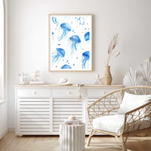 Load image into Gallery viewer, Jellyfish Blue II | Wall Art
