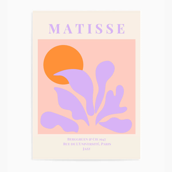 Matisse Lilac & Pink Sun | Wall Art