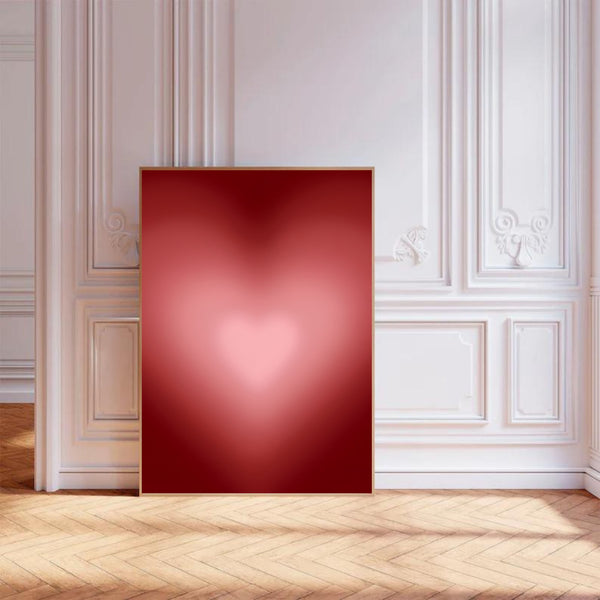 Glowing Love Heart | Wall Art Print