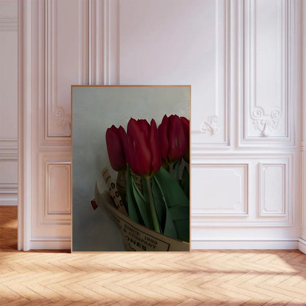 Dark Moody Roses | Wall Art Print