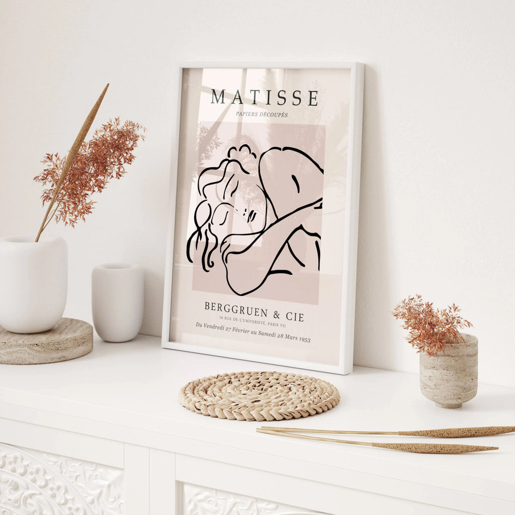 Matisse Pink Set of 3 | Gallery Wall Art