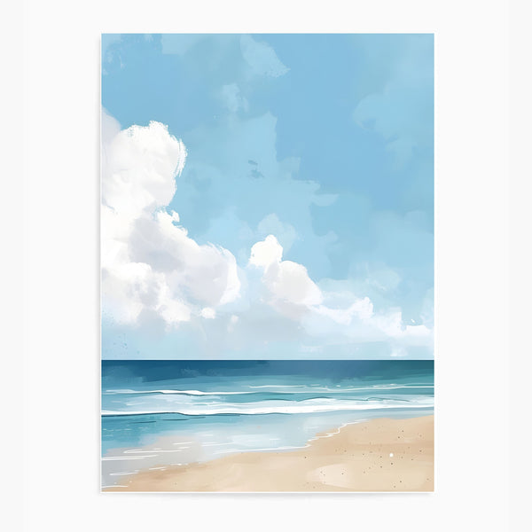 Beach & Blue Skies | Wall Art