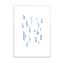 Load image into Gallery viewer, Little Fishies Blue | Wall Art
