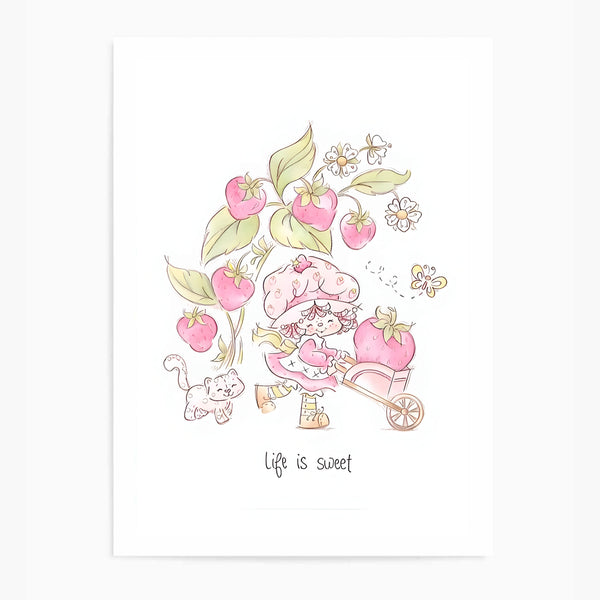 Vintage Life Is Sweet | Wall Art Print