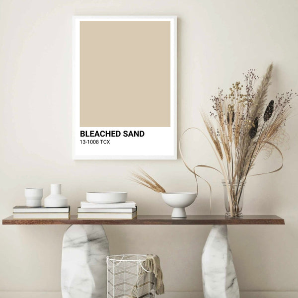 Beached Sand Beige Colour Swatch | Wall Art