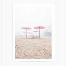 Load image into Gallery viewer, Pink Beach Umbrellas | Art Print
