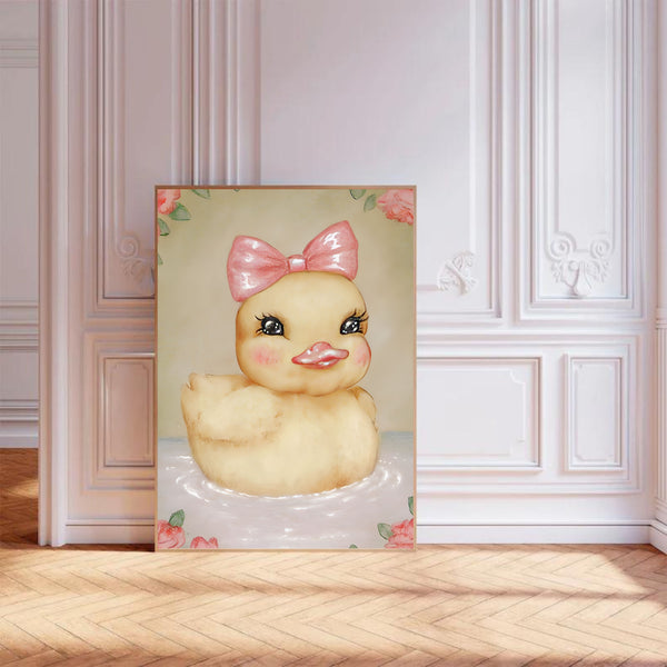 Vintage Duckling | Wall Art Print