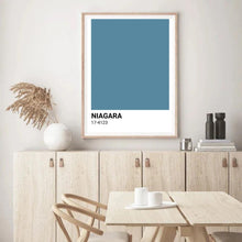 Load image into Gallery viewer, Niagara Blue Colour Swatch | Wall Art
