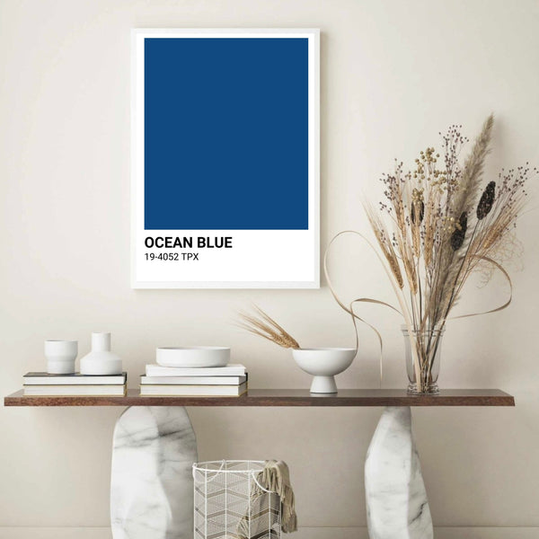 Ocean Blue Colour Swatch | Wall Art