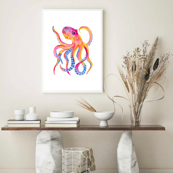 Octopus Colourful | Wall Art