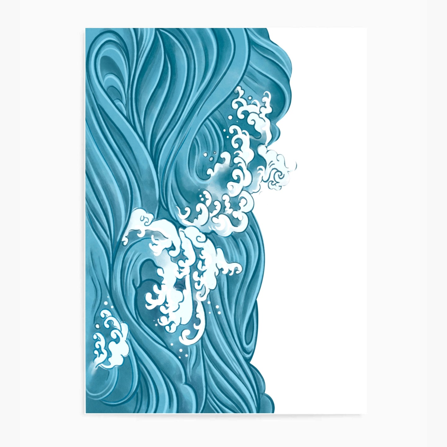 Waves Blue II | Wall Art