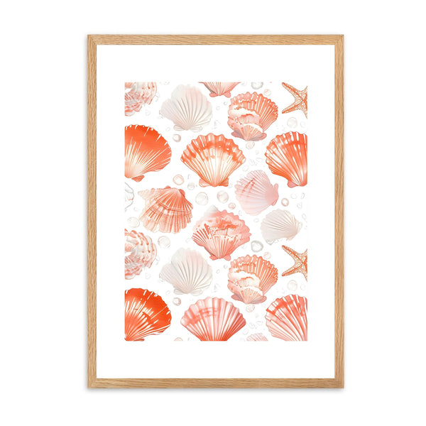 Seashells Orange I | Wall Art