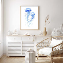 Load image into Gallery viewer, Jellyfish Blue I | Wall Art
