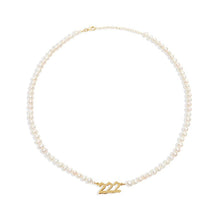 Load image into Gallery viewer, Angel Number Pearl Gold Necklaces
