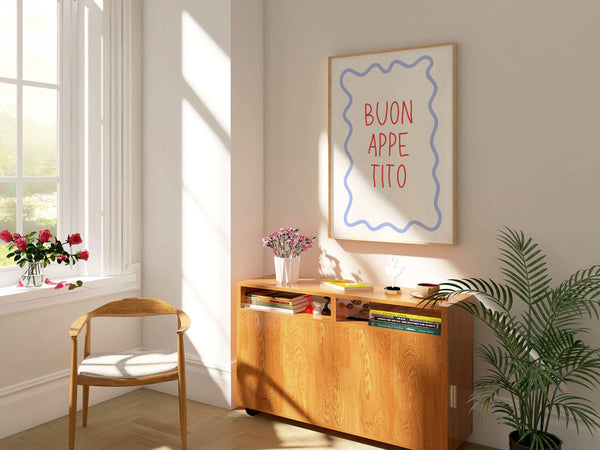 Buon Appetito Wavy Pastel | Art Print