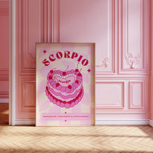 Load image into Gallery viewer, Scorpio Birthday Cake | Art Print
