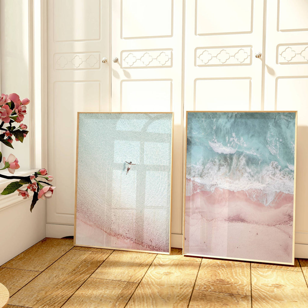 Pink Waters Set of 2 | Gallery Wall Art