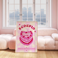 Load image into Gallery viewer, Scorpio Birthday Cake | Art Print
