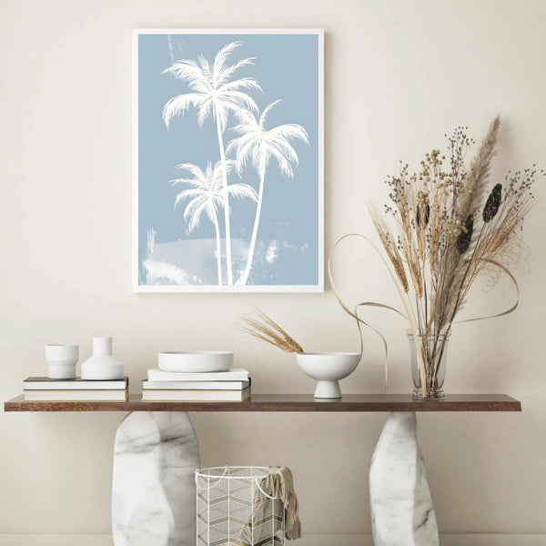 Palm Trees Blue | Wall Art