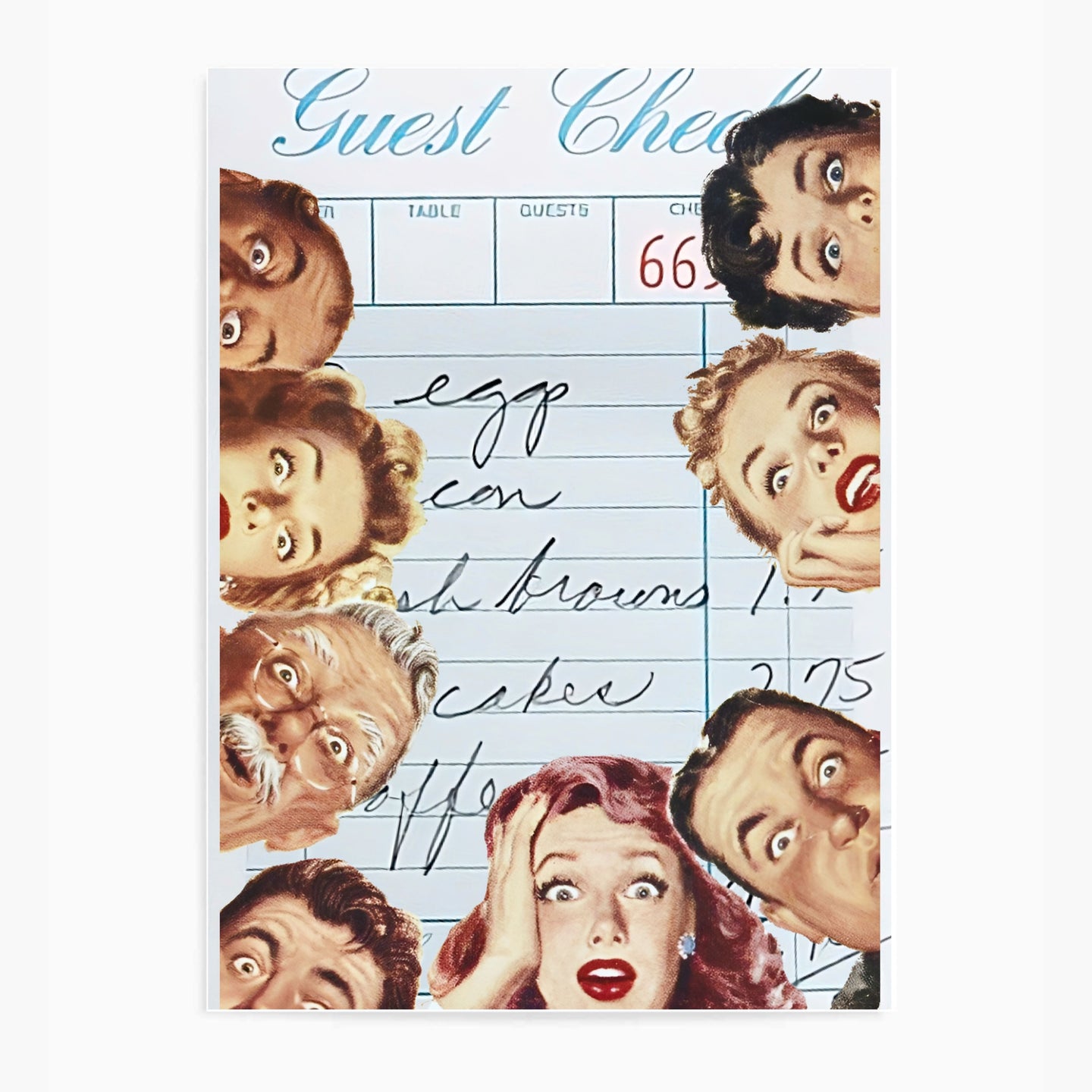 Guest Check Group Blue | Wall Art