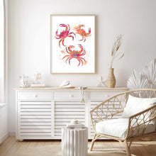 Load image into Gallery viewer, Colourful Crabs | Wall Art
