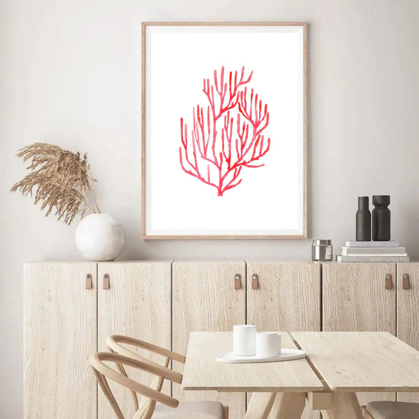 Coral Red | Wall Art