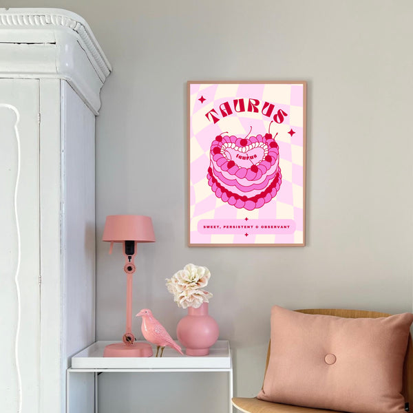 Taurus Birthday Cake| Art Print