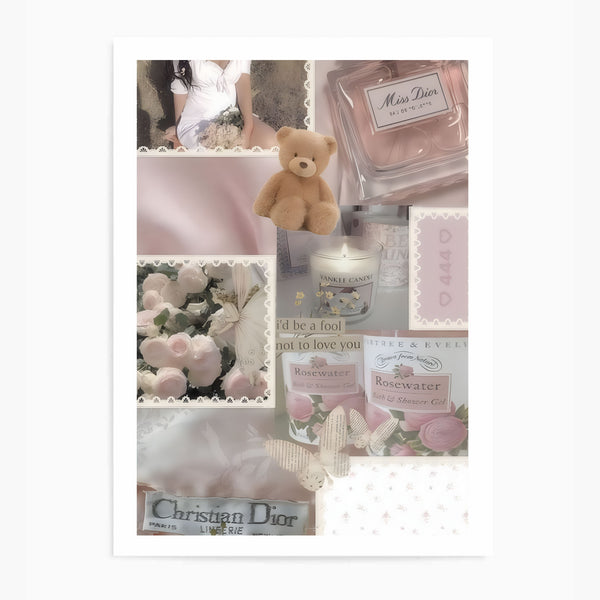 Coquette Girly Collage | Wall Art Print