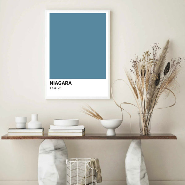 Niagara Blue Colour Swatch | Wall Art