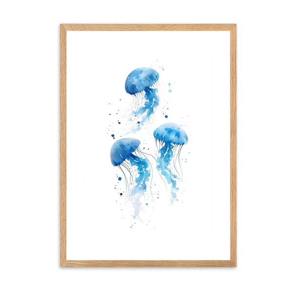 Jellyfish Blue III | Wall Art