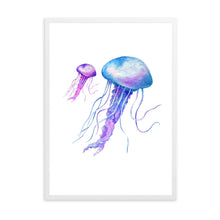 Load image into Gallery viewer, Jellyfish Blue &amp; Purple | Wall Art
