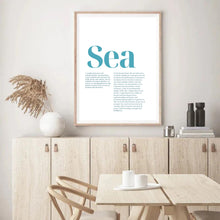 Load image into Gallery viewer, Sea Definition | Wall Art
