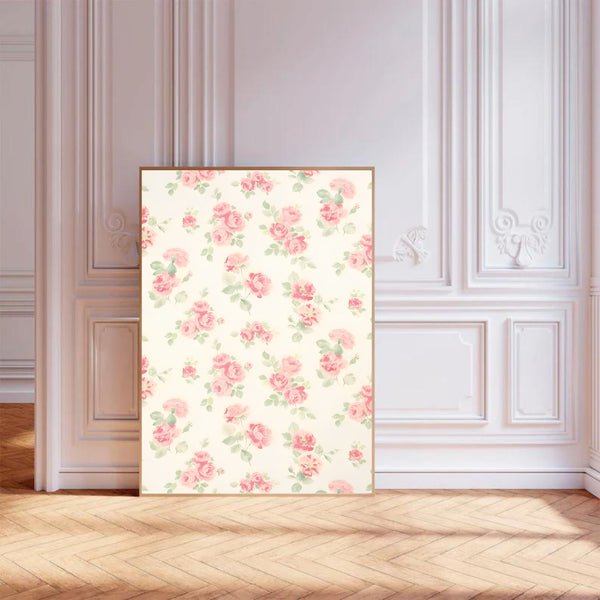 Vintage Rose Wallpaper II | Wall Art Print