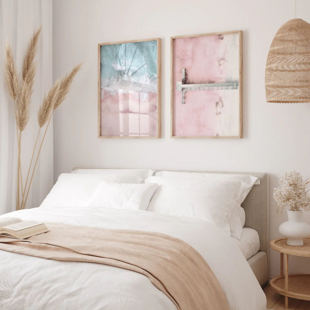 Pink Waters III Set of 2 | Gallery Wall Art
