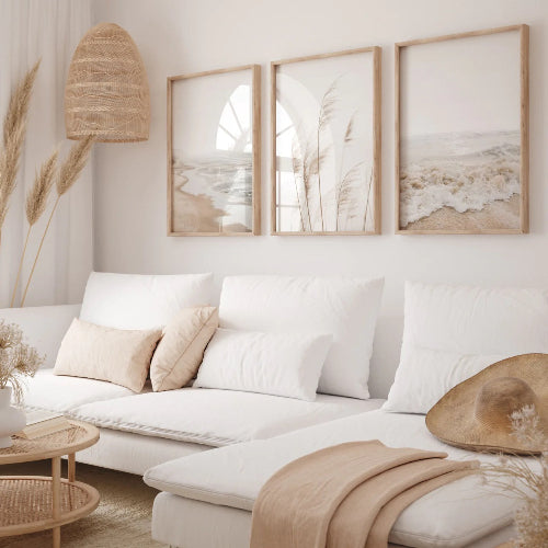 Coastal Vibes Set of 3 | Gallery Wall Art