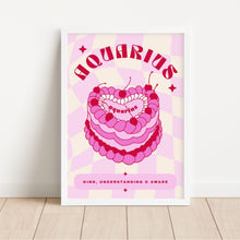 Load image into Gallery viewer, Aquarius Birthday Cake | Art Print
