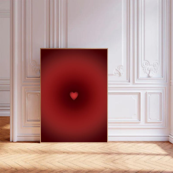Glowing Love Heart II | Wall Art Print